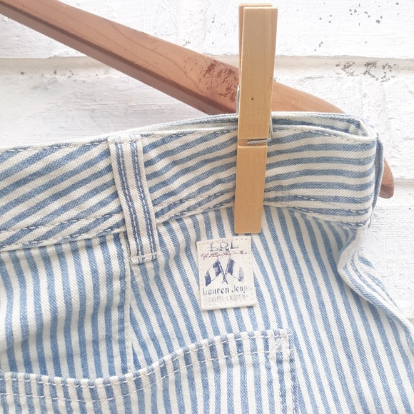 Vintage Lauren Ralph Lauren Hickory Stripe Shorts size 10 - Picture 5 of 5